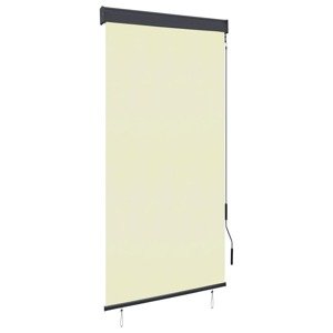 vidaXL Vonkajšia zatemňovacia roleta 80x250 cm krémová