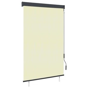 vidaXL Vonkajšia zatemňovacia roleta 120x250 cm krémová