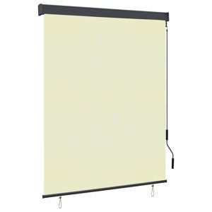 vidaXL Vonkajšia zatemňovacia roleta 140x250 cm krémová