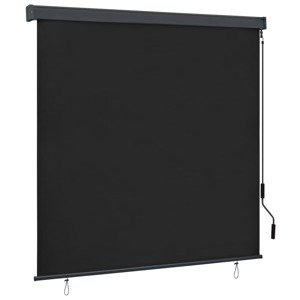 vidaXL Vonkajšia zatemňovacia roleta 160x250 cm antracitová