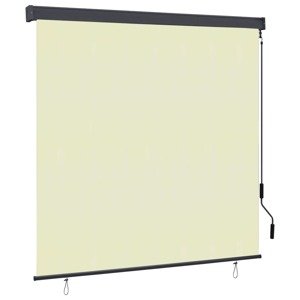 vidaXL Vonkajšia zatemňovacia roleta 170x250 cm krémová
