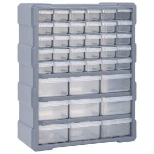 vidaXL Organizér s 39 zásuvkami 38x16x47 cm