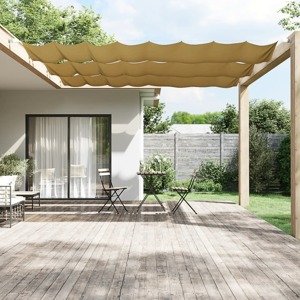 vidaXL Vertikálna markíza béžová 100x1000 cm oxfordská látka