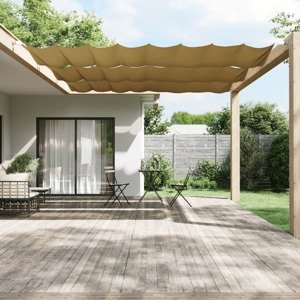 vidaXL Vertikálna markíza béžová 140x600 cm oxfordská látka