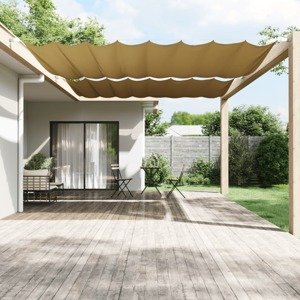 vidaXL Vertikálna markíza béžová 300x360 cm oxfordská látka