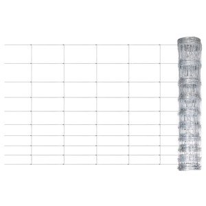 vidaXL Záhradný plot pozinkovaná oceľ strieborný 50x1,2 m