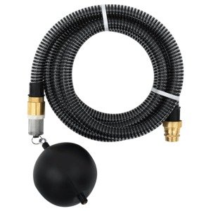 vidaXL Odsávacia hadica s mosadznými spojkami, čierna 1,1" 3 m, PVC