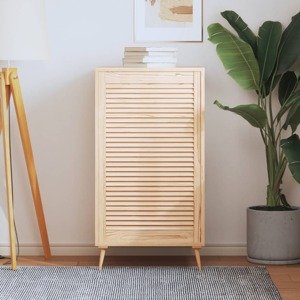 vidaXL Lamelové dvierka na skrinku 99,3x59,4 cm, borovicový masív