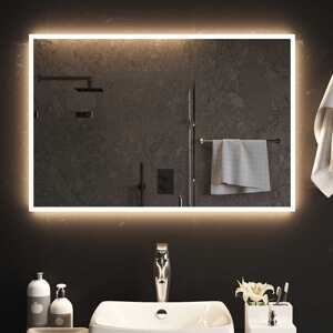 vidaXL LED kúpeľňové zrkadlo 90x60 cm