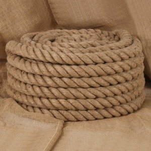 vidaXL Jutové lano 5 m dlhé 40 mm hrubé
