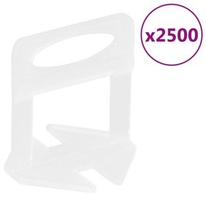 vidaXL Podložky na vyrovnávanie dlaždíc 2500 ks 3 mm