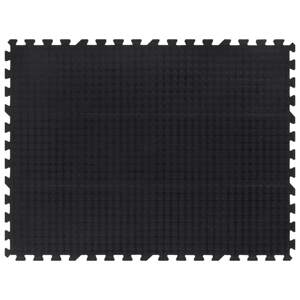 vidaXL Gumová podlahová dlaždica čierna 12 mm 90x120 cm