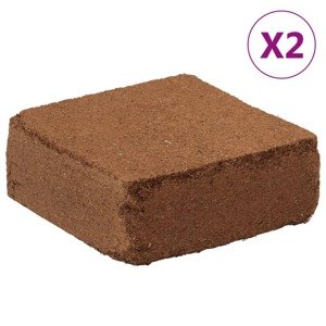 vidaXL Tehly kokosového vlákna 2 ks 5 kg každá 10 kg celkom