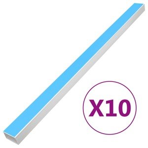 vidaXL Káblový rozvod samolepiaci 100x60 mm 10 m PVC