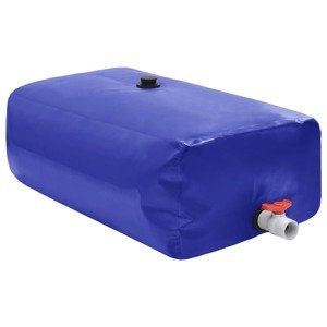 vidaXL Nádrž na vodu s kohútikom skladacia 100 L PVC