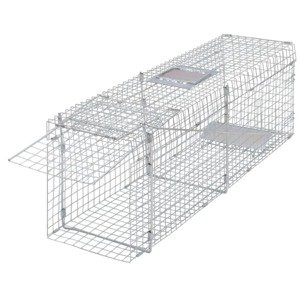 vidaXL Pozinkovaná živolovná pasca 100 cm