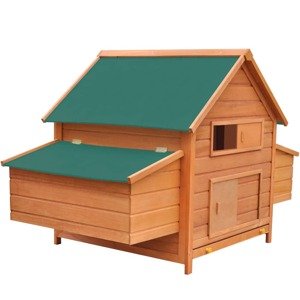 vidaXL Kurín pre hydinu, drevo 157x97x110 cm