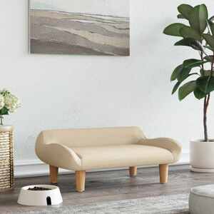 vidaXL Pelech pre psa krémový 70x40x24 cm látka