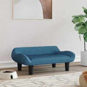 vidaXL Pelech pre psa modrý 70x40x24 cm zamat