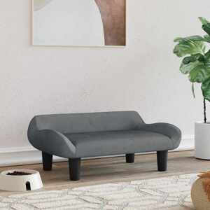 vidaXL Pelech pre psa tmavosivý 70x40x24 cm zamat