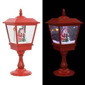 vidaXL Vianočná stojanová lampa so Santom 64 cm LED