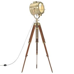 vidaXL Lampa na statíve, mangový masív 165 cm