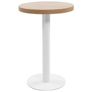 vidaXL Bistro stolík bledohnedý 50 cm MDF