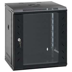 vidaXL 12U Nástenná serverová skriňa 19" IP20 53x40x60 cm