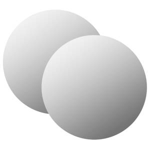 vidaXL Nástenné zrkadlá 2 ks 40 cm okrúhle sklenené