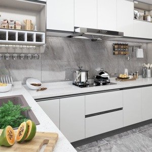 vidaXL Samolepiace tapety na nábytok 2 ks, biele 500x90 cm, PVC