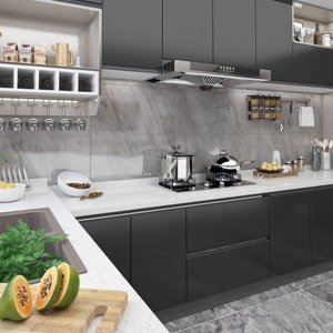 vidaXL Samolepiace tapety na nábytok 2 ks, čierne 500x90 cm, PVC