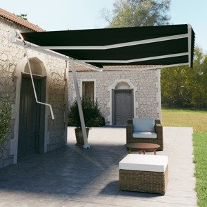 vidaXL Samostatne stojaca automatická markíza 600x350 cm antracitová
