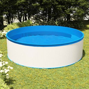 vidaXL Bazén so závesným skimmerom a čerpadlom 350x90 cm biely