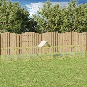vidaXL Kurník 700x100x150 cm impregnovaná masívna borovica