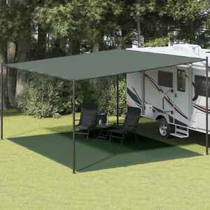 vidaXL Koberec do stanu 400x500 cm tmavozelený HDPE