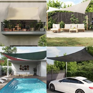 vidaXL Tieniaca plachta 160 g/m² tmavozelená 4x5 m HDPE