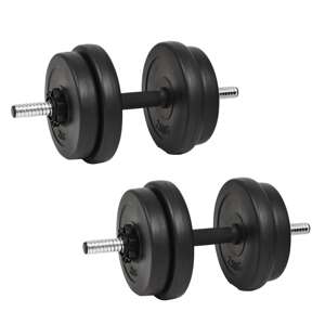 vidaXL Činka so závažiami 40 kg