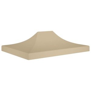 vidaXL Strecha na párty stan 4,5x3 m, béžová 270 g/m²