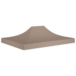 vidaXL Strecha na párty stan 4,5x3 m, sivohnedá 270 g/m²