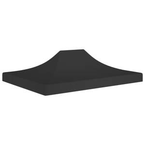 vidaXL Strecha na párty stan 4,5x3 m, čierna 270 g/m²