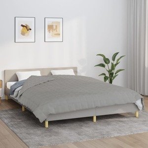 vidaXL Záťažová prikrývka šedá 200x230 cm 13 kg látka