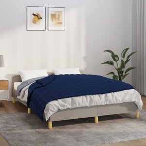 vidaXL Záťažová prikrývka modrá 122x183 cm 5 kg látka