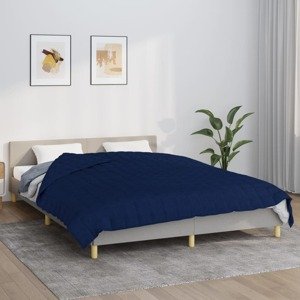vidaXL Záťažová prikrývka modrá 200x220 cm 13 kg látka