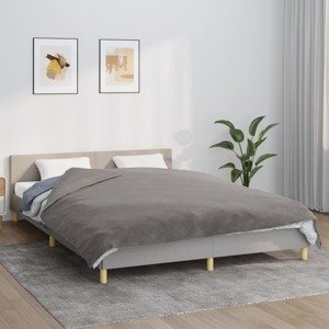vidaXL Záťažová prikrývka s krytom šedá 200x220 cm 9 kg látka