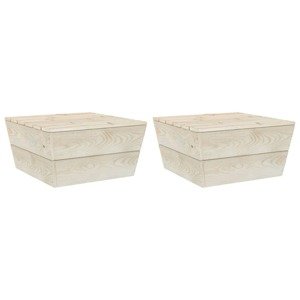 vidaXL Záhradné stoly 2 ks 60x60x30 cm impregnované smrekové drevo
