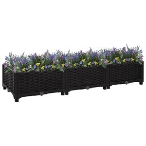 vidaXL Vyvýšený záhon 120x40x23 cm polypropylén
