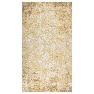 vidaXL Vonkajší koberec hladké tkanie 115x170 cm žltý