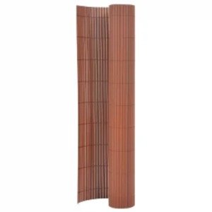 vidaXL Obojstranný záhradný plot 110x300 cm hnedý