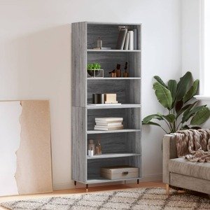 vidaXL Vysoká skrinka dub sonoma 69,5x32,5x180 cm kompozitné drevo
