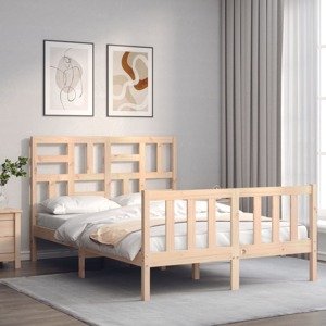 vidaXL Posteľ bez matraca 140x200 cm masívna borovica